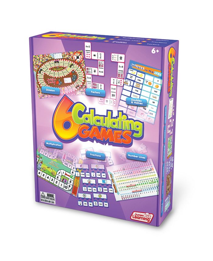 Junior Learning Calculating Games Set of 6 Different Games - Mycitystee