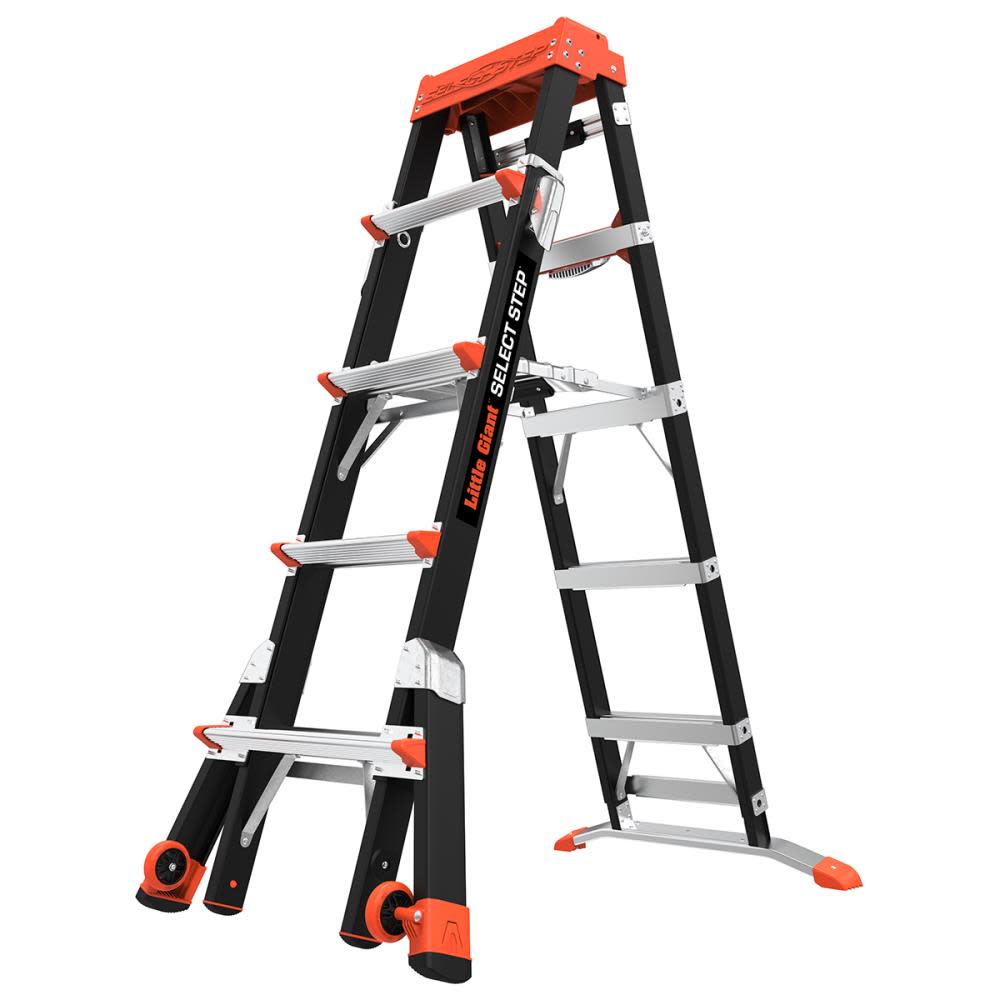 Select Step M5 Type 1AA Fiberglass Adjustable Step Ladder - Mycitystee