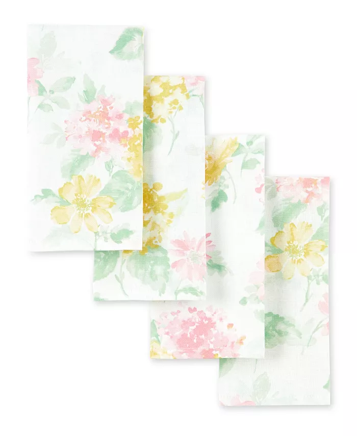 Martha Stewart Amber Floral Napkin Set 4-Pack， 19