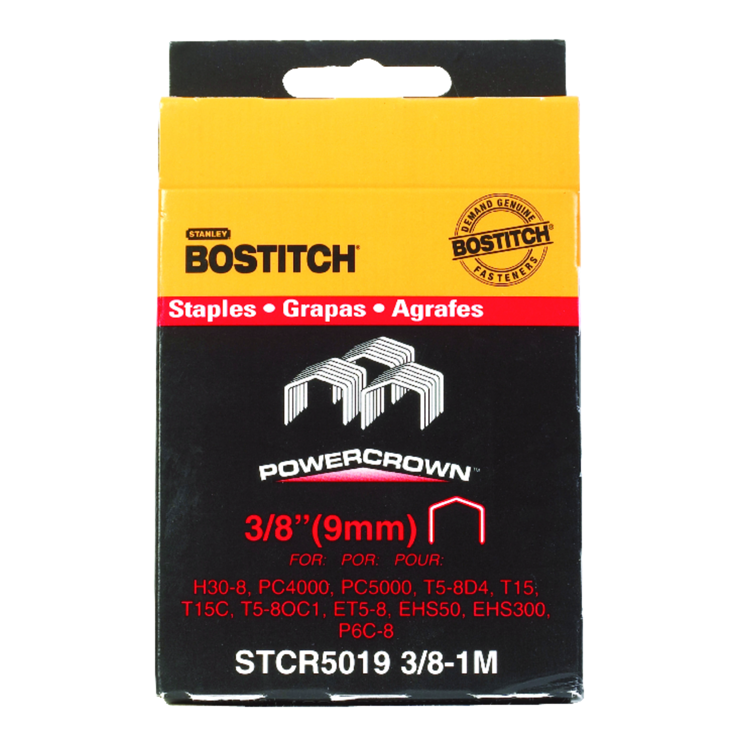Bostitch STCR-Style 7/16 in. W X 3/8 in. L 18 Ga. Power Crown Staples 1000 pk - Mycitystee