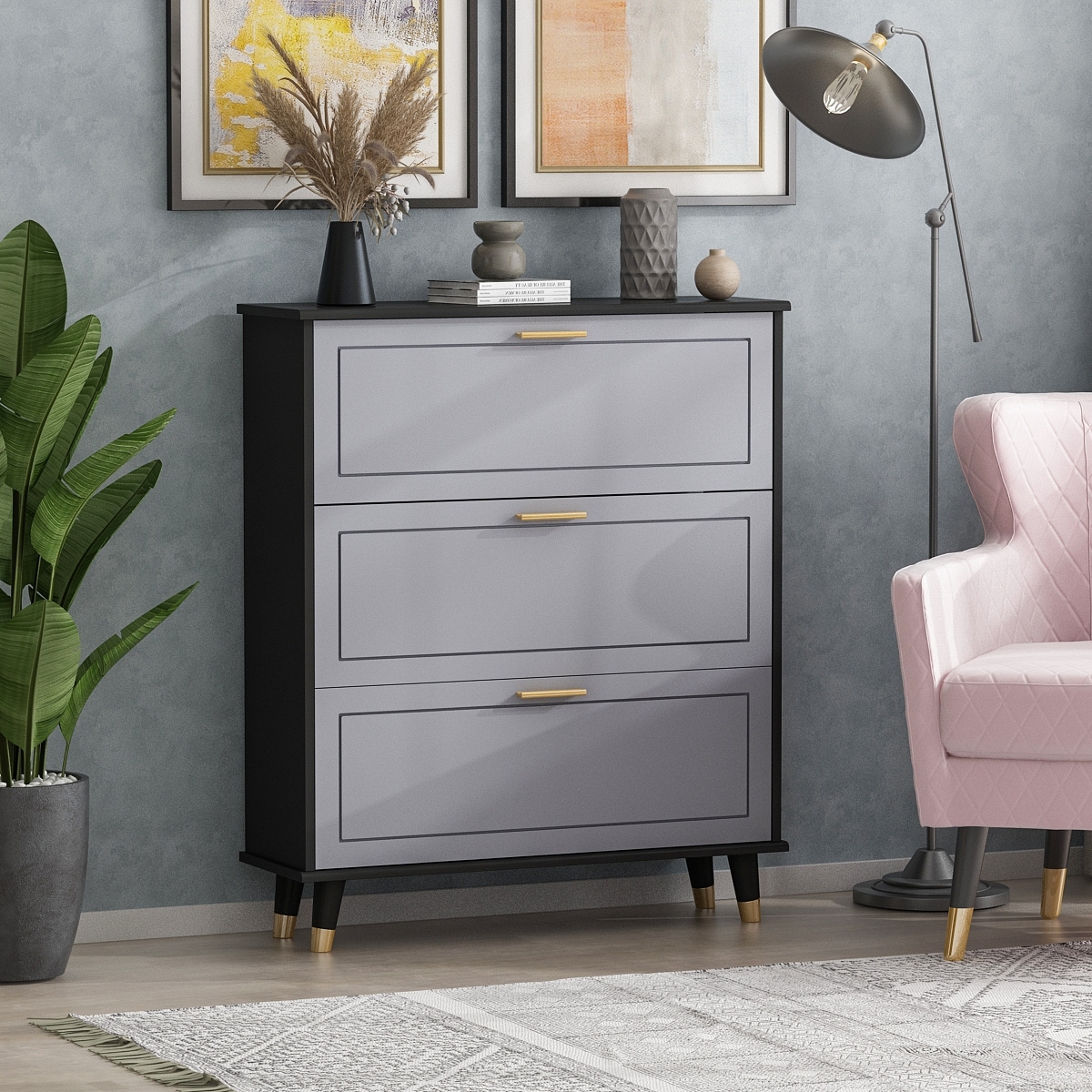 3-Tier Shoe Storage Cabinet - - 34181362 - Mycitystee