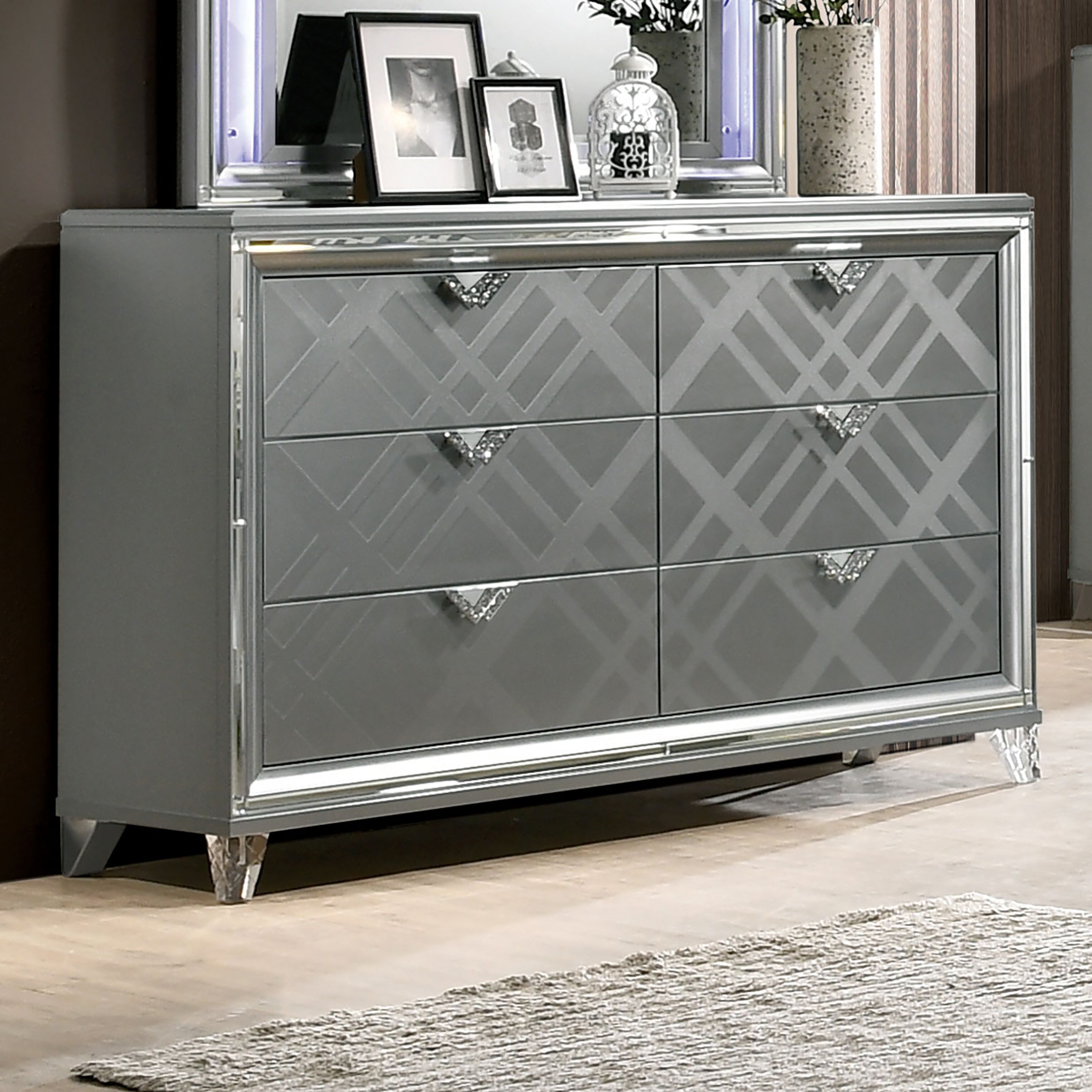Furniture of America Bel Air Contemporary 6-drawer Dresser - - 32301064 - Mycitystee