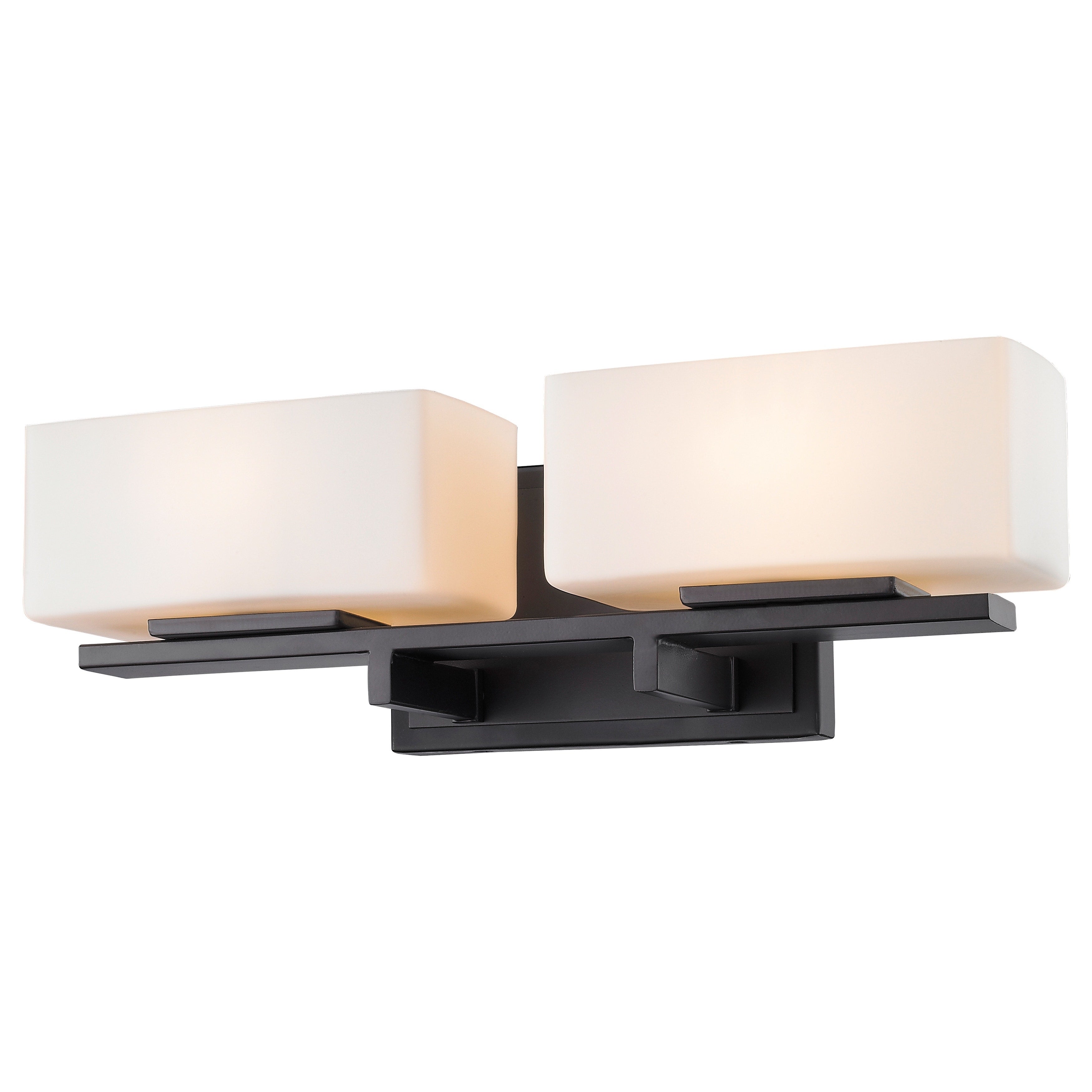 Avery Home Lighting Kaleb 2-light Bronze Matte Opal Vanity - Mycitystee