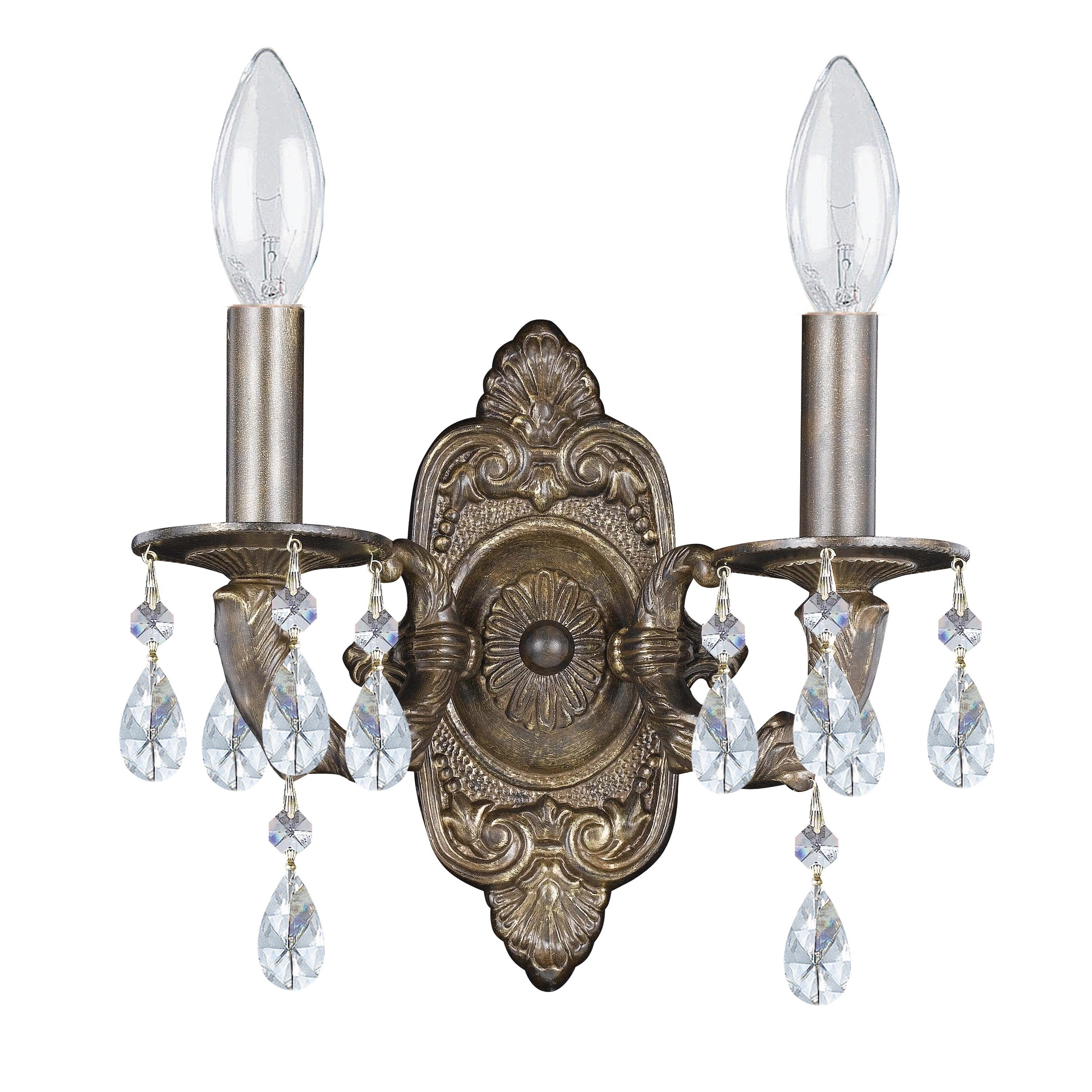Sutton Venetian Bronze 2-light Wall Sconce - Mycitystee