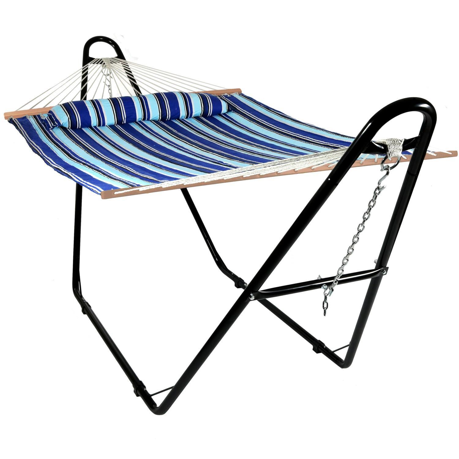 Ultimate Patio Quilted Double Hammock w/ Universal Stand - Mycitystee