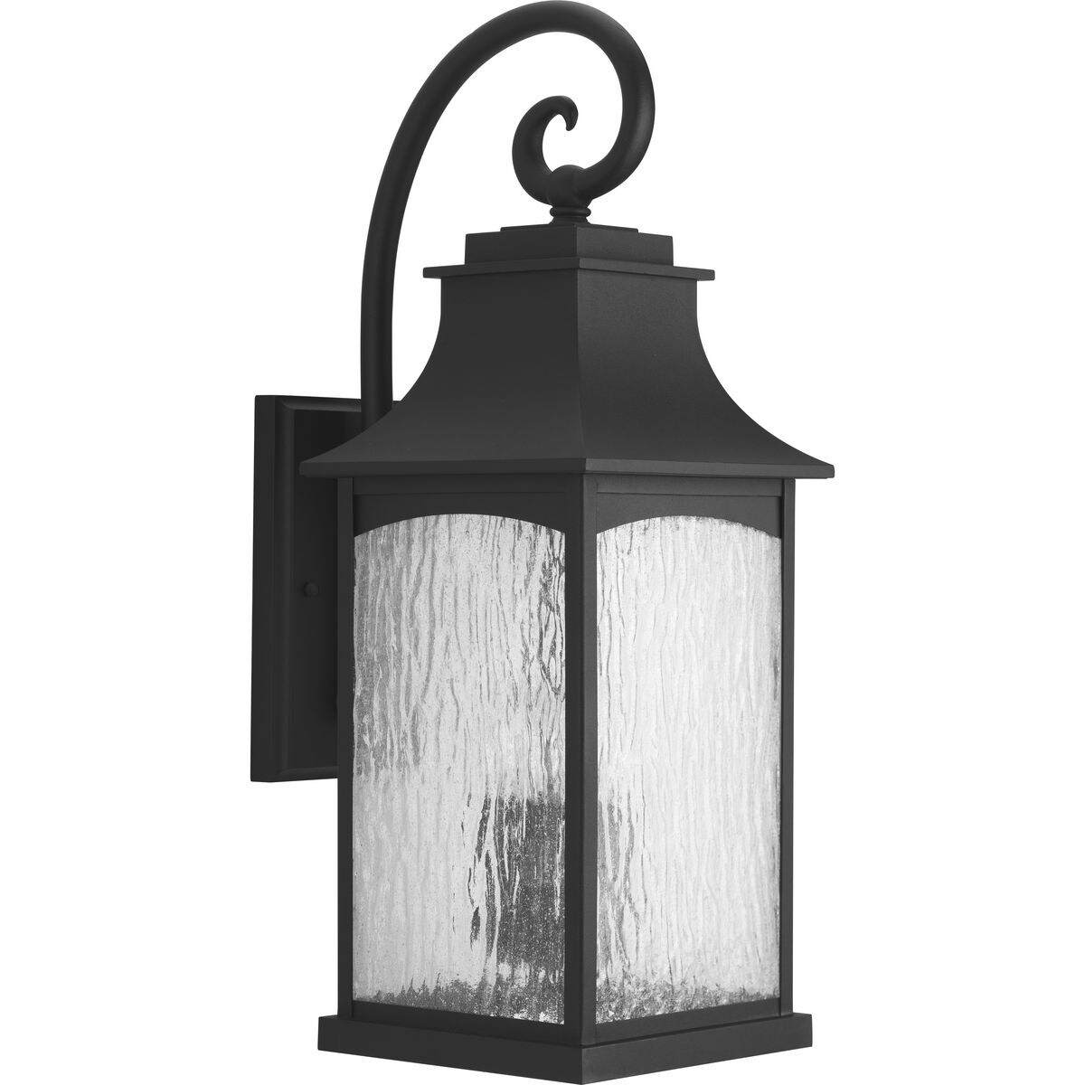 Progress Lighting Maison Black Aluminum 3-light Large Wall Lantern Shopping - The Best Deals on Outdoor Wall Lanterns | 18933113 - Mycitystee