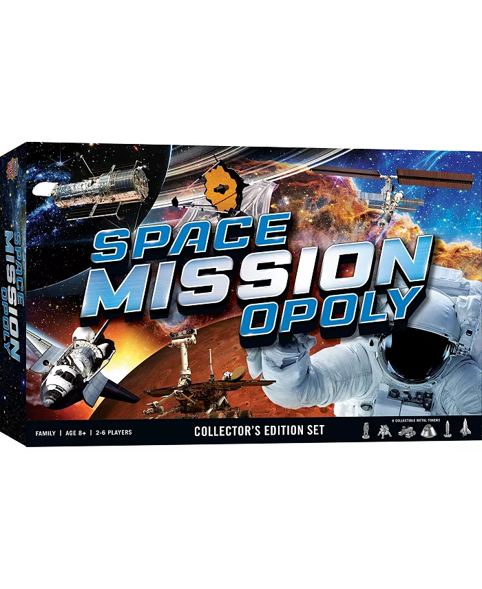 MasterPieces Puzzles Opoly Kids and Family Board Games -andnbspSpace Mission Opoly - Mycitystee