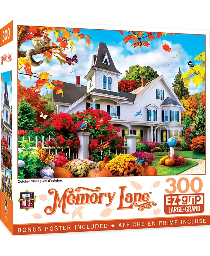 MasterPieces Puzzles Memory Lane - October Skies 300 Piece Puzzle By Alan Giana - Mycitystee