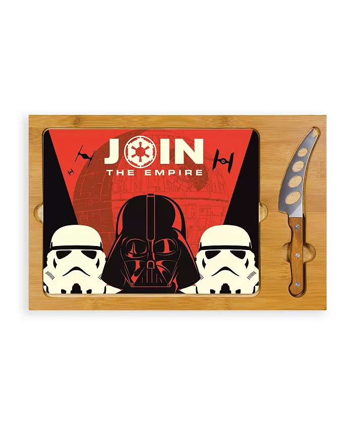 Disney Star Wars Empire Icon-Glass Top Tray and Knife Set - Mycitystee