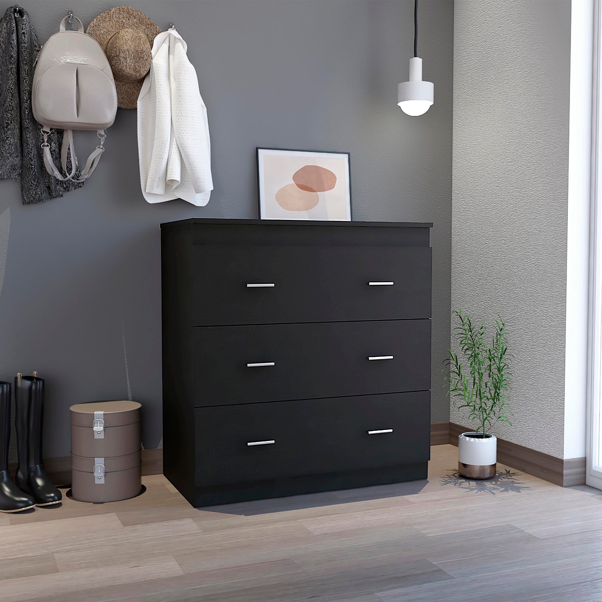Modern Dresser with 3 Drawers - - 37572929 - Mycitystee