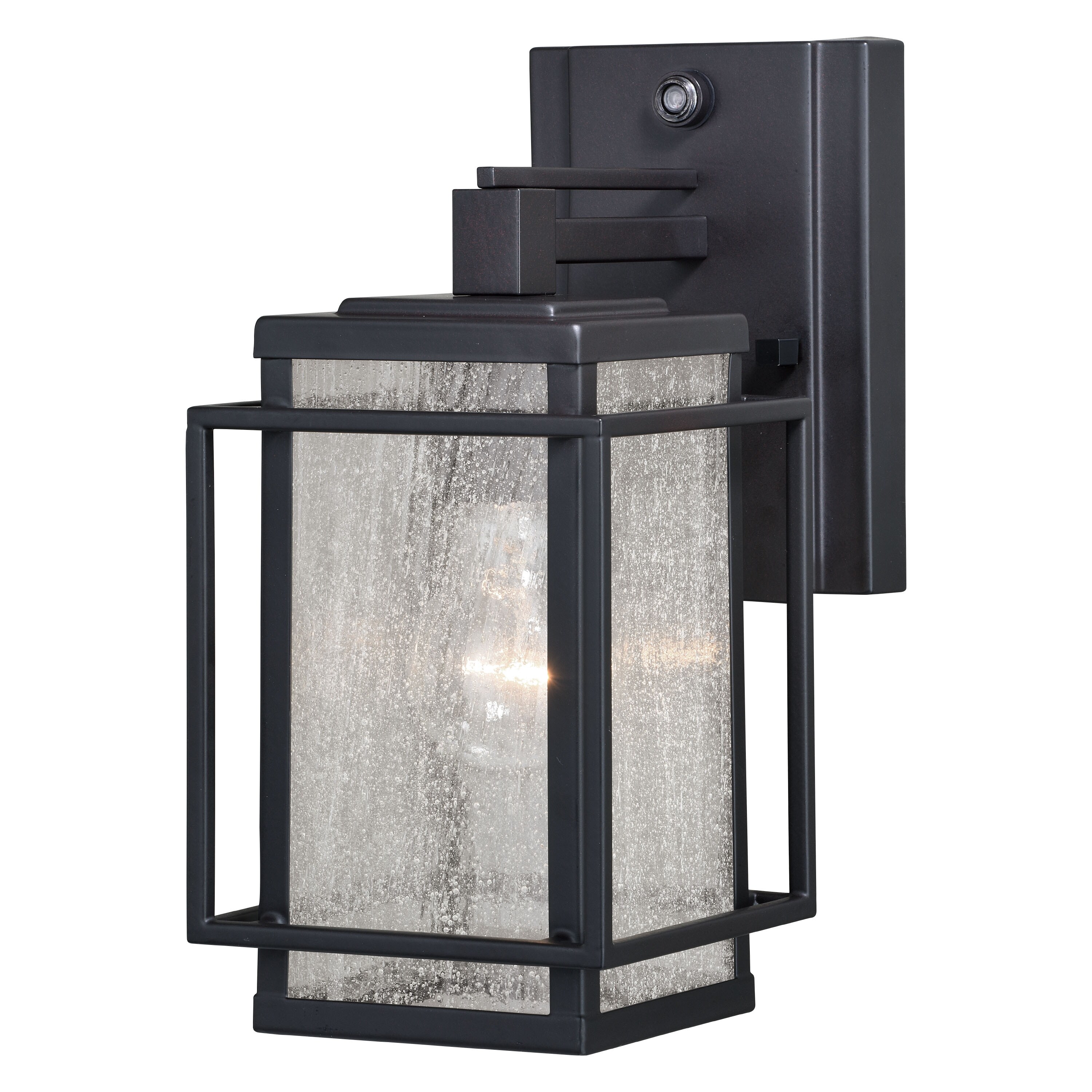 Hyde Park 1 Light Dusk to Dawn Bronze Mission Outdoor Wall Lantern Clear Glass - 5.25-in W x 11-in H x 8.75-in D Shopping - The Best Deals on Outdoor - Mycitystee