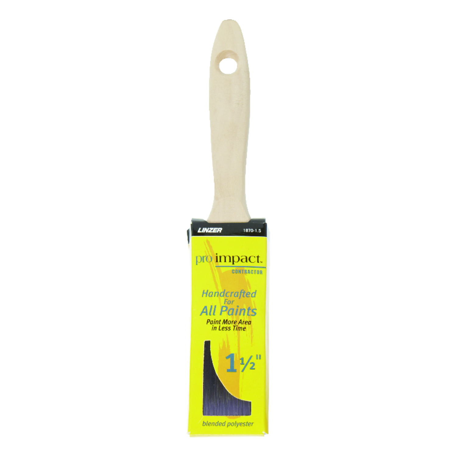 Linzer Pro Impact 1-1/2 in. Flat Paint Brush - Mycitystee