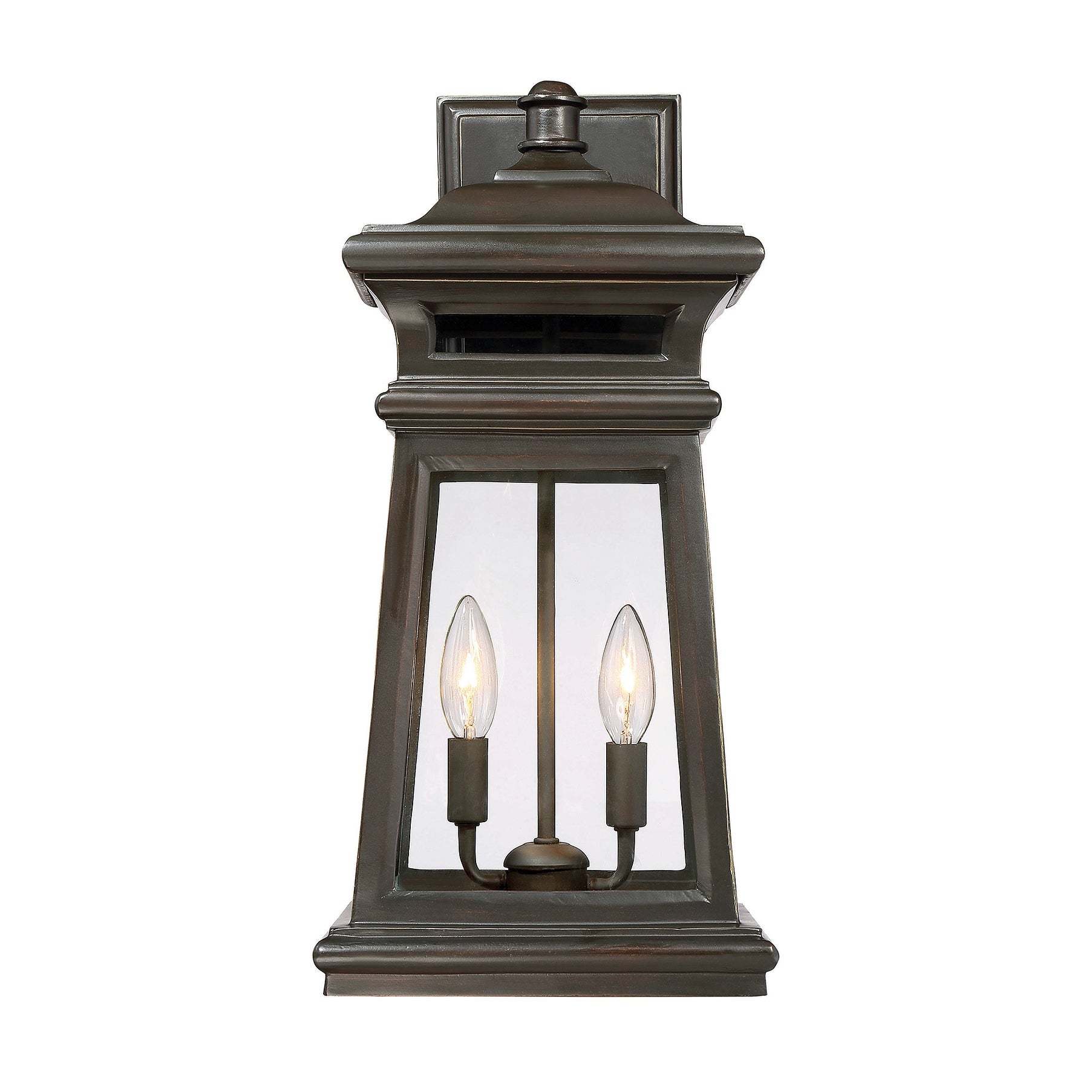 Savoy House Taylor 2-Light Outdoor Wall Lantern in English Bronze with Gold - Mycitystee