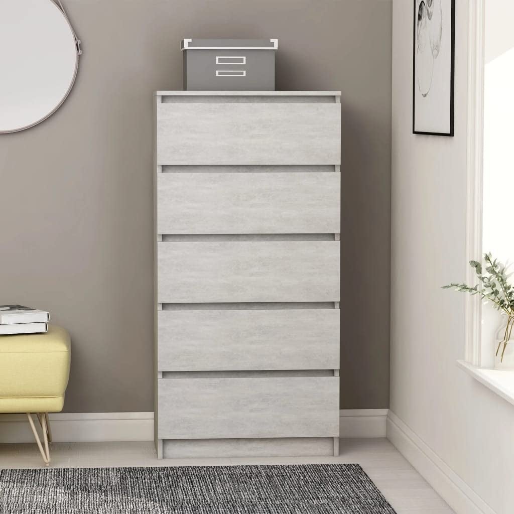 5 Drawer Dresser， Chest of Drawers with 5-Layer Modern Floor Storage Cabinet， Nightstand for Bedroom， - as picture - - 37668523 - Mycitystee