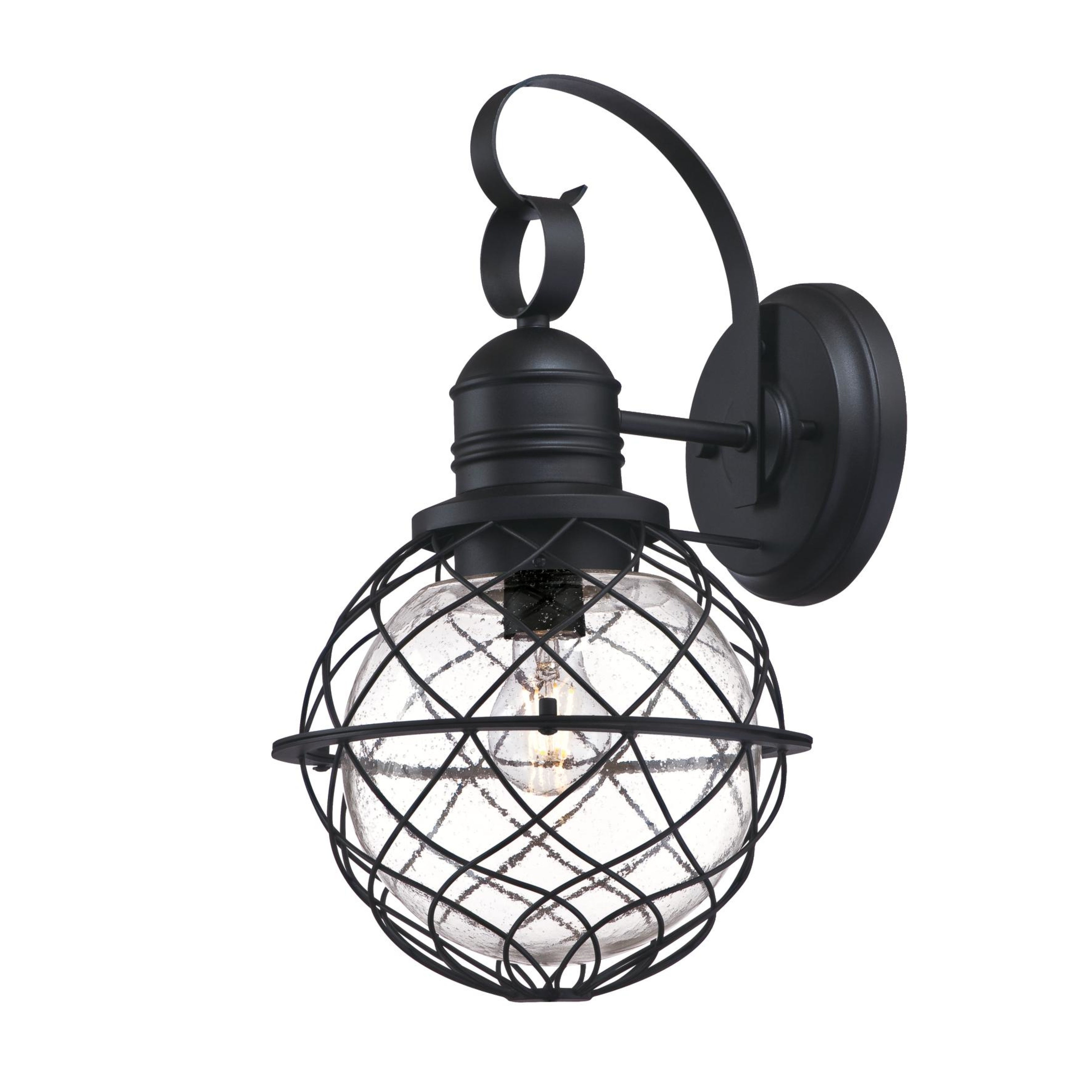 Westinghouse Lighting Fells Point One-Light Outdoor Wall Fixture， Textured Black Finish with Clear Seeded Glass Shopping - The Best Deals on Outdoor W - Mycitystee