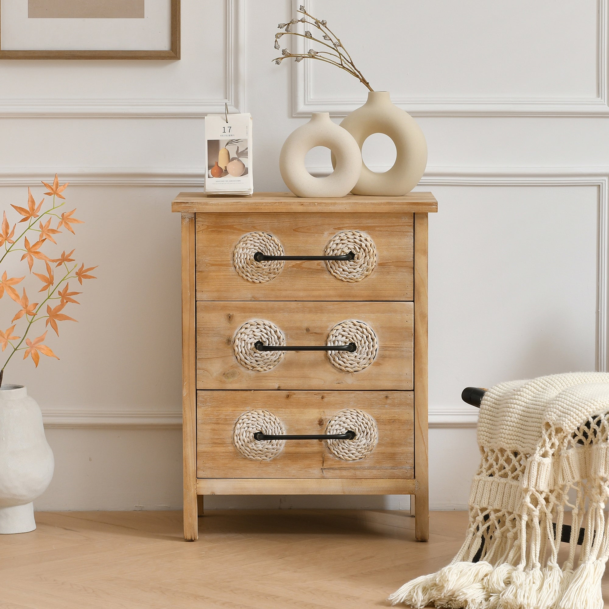 Accent Storage Cabinet Retro Wooden Chest - - 37218266 - Mycitystee