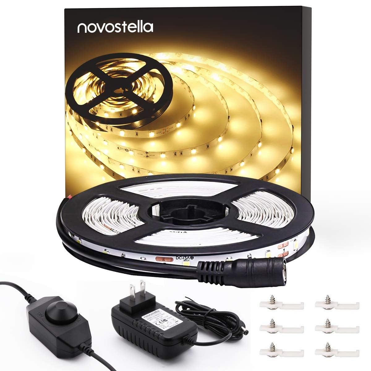 Ustellar Dimmable LED Light Strip Kit with UL Listed Power Supply - Medium Shopping - The Best Deals on String Lights | 33558853 - Mycitystee