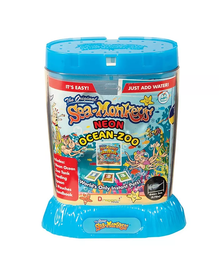 Sea Monkey's The Origianl Sea-Monkeys Neon Ocean Zoo Kit - World's only Instant Pets Colors Vary - Mycitystee