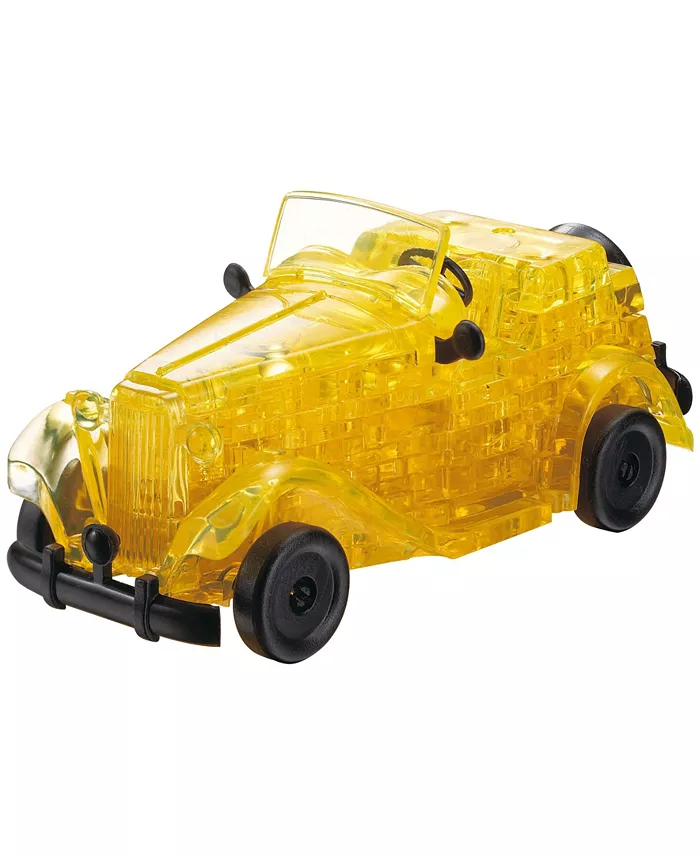 Areyougame 3D Crystal Puzzle - Classic Car Yellow - 53 Piece - Mycitystee