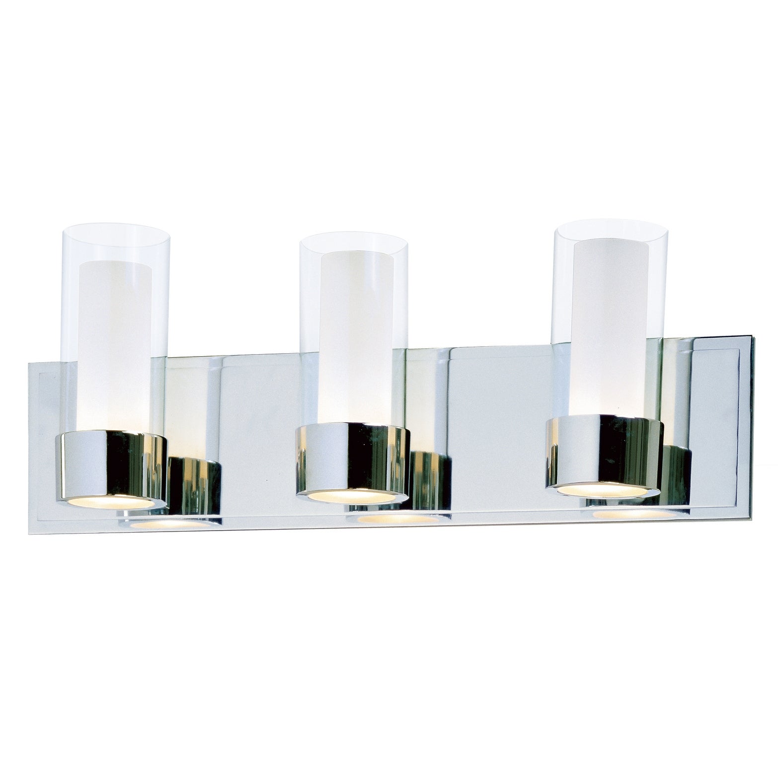 Silo 3-Light Bath Vanity With LED Bulbs - Polished chrome - Mycitystee