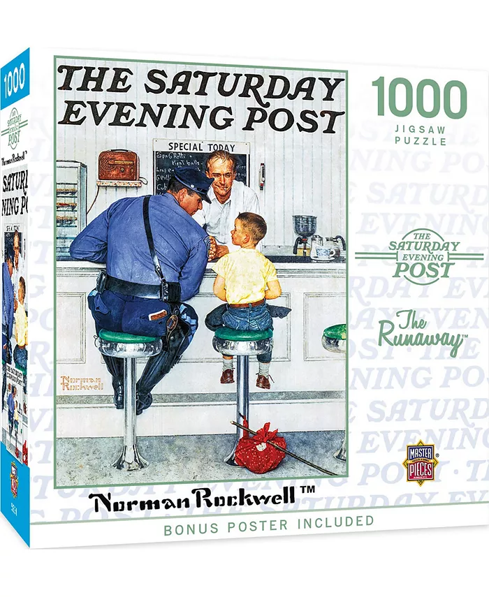 MasterPieces Puzzles Saturday Evening Post - The Runaway 1000 Piece Puzzle - Mycitystee