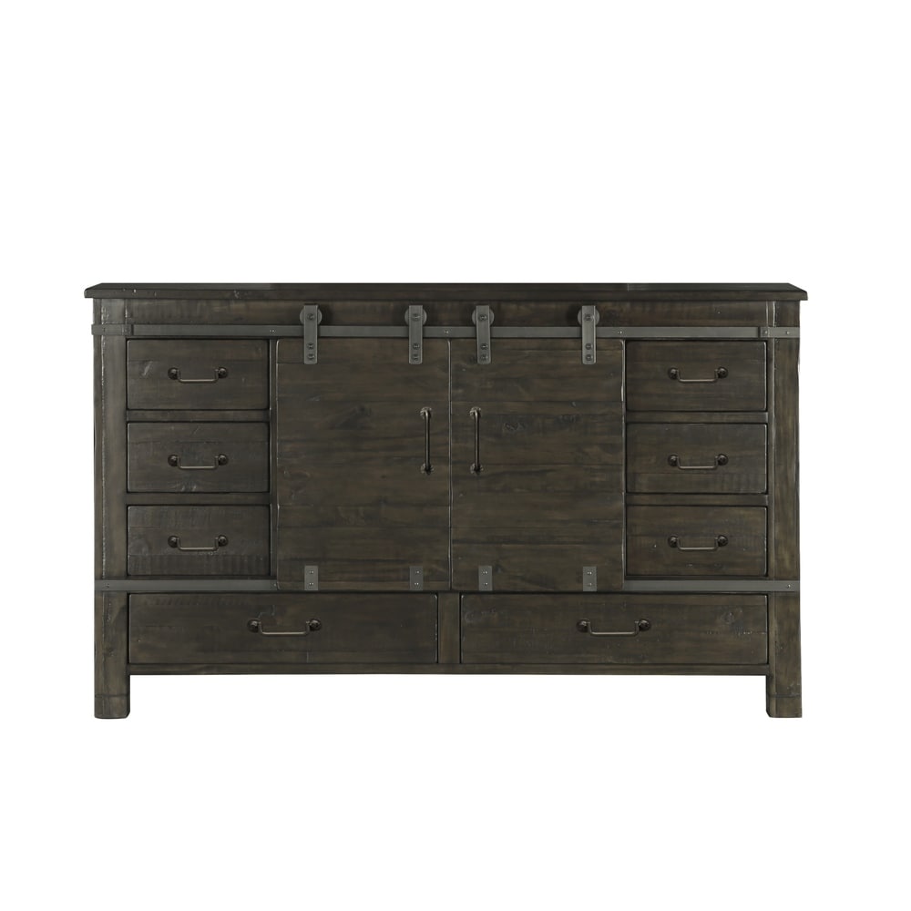 Abington Sliding Door Dresser in Weathered Charcoal - - 14743144 - Mycitystee