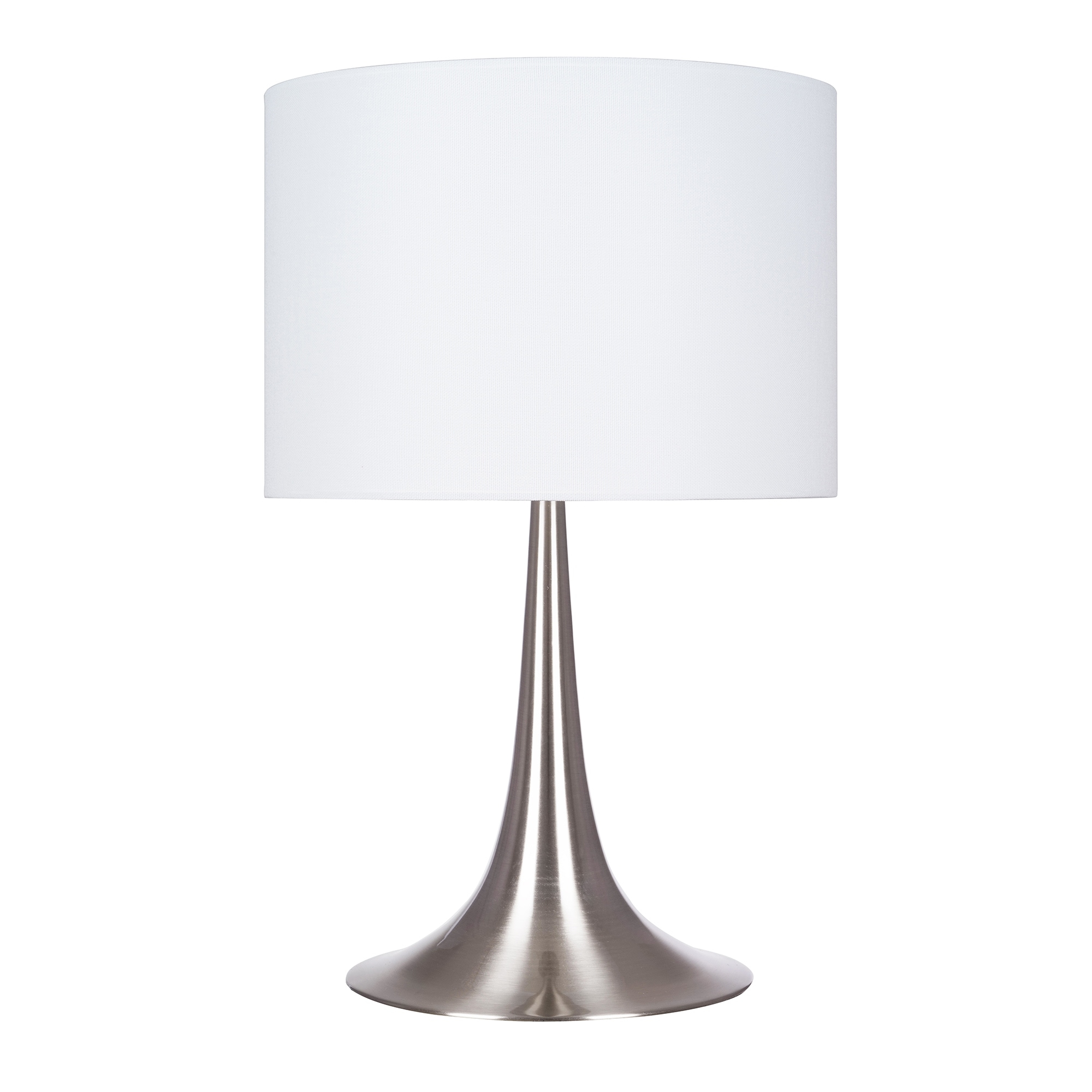 Brushed Nickel Fluted Table Lamp - Mycitystee
