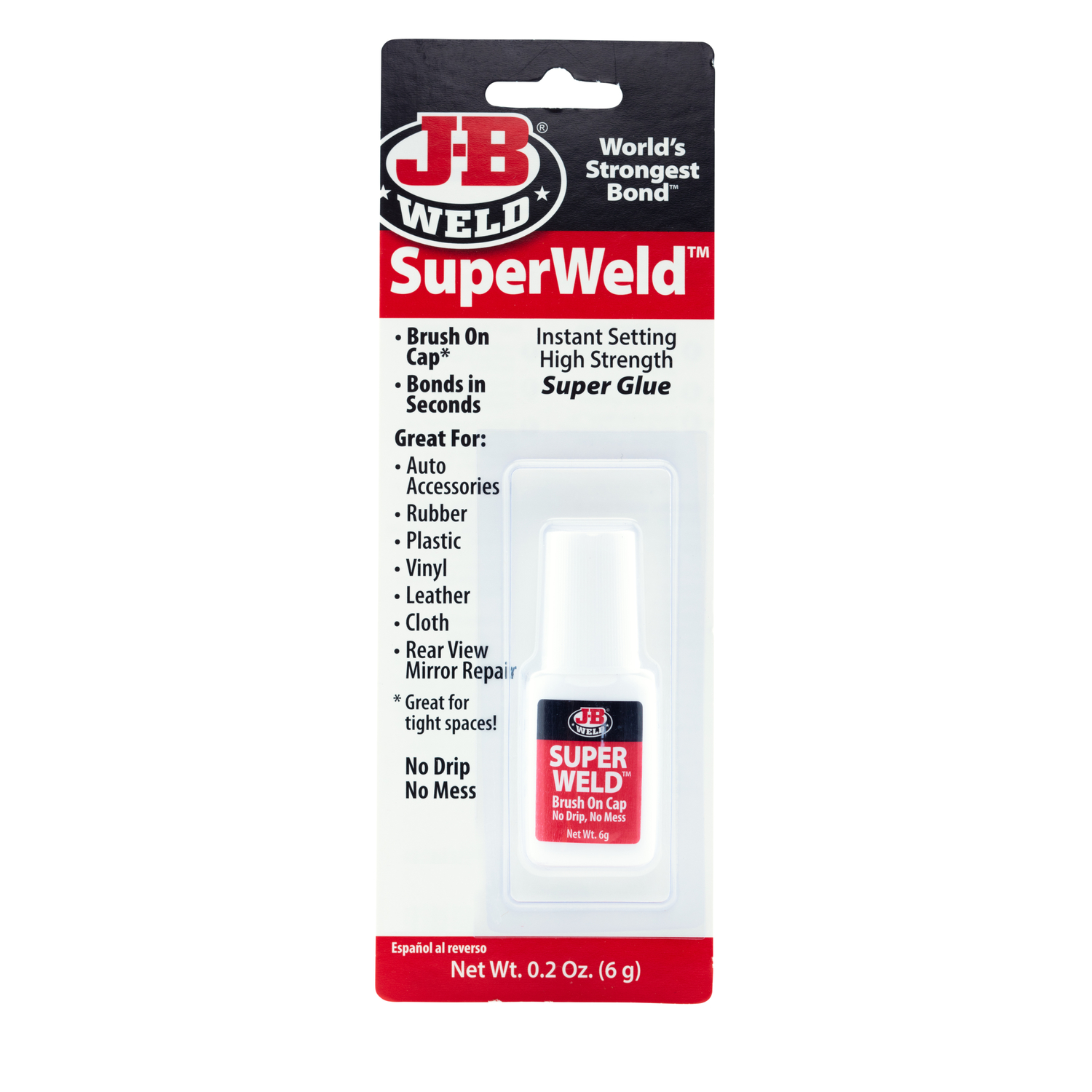 J-B Weld SuperWeld High Strength Glue Super Glue Brush On 0.2 gm - Mycitystee