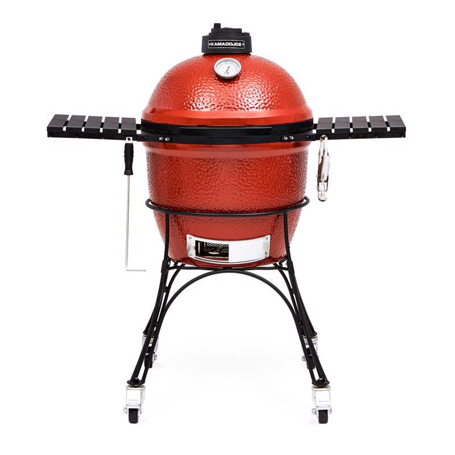 Kamado Joe 18 in. Classic I Charcoal Kamado Grill and Smoker Red - Mycitystee