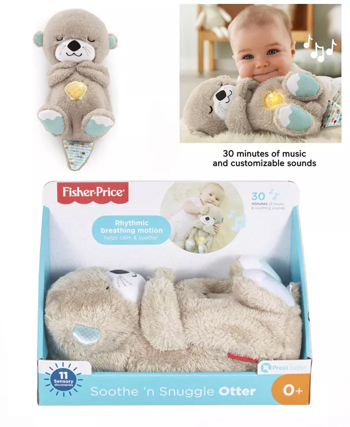 Fisher Price Soothing Musical Baby Otter Stuffed Animal - Mycitystee