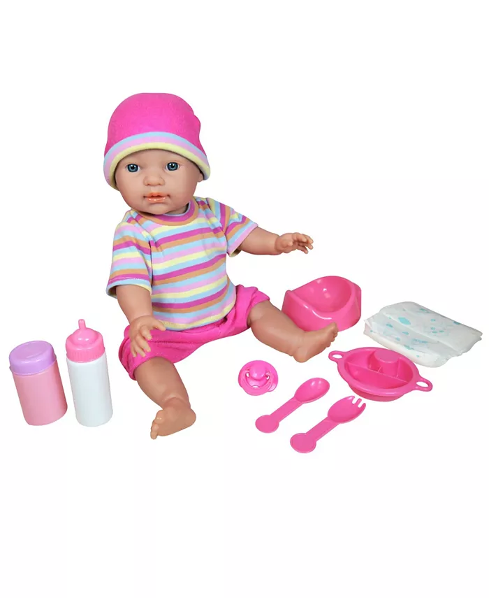 Lissi Dolls Lissi Pippi Drink and Wet Baby Doll， 8 Pieces - Mycitystee