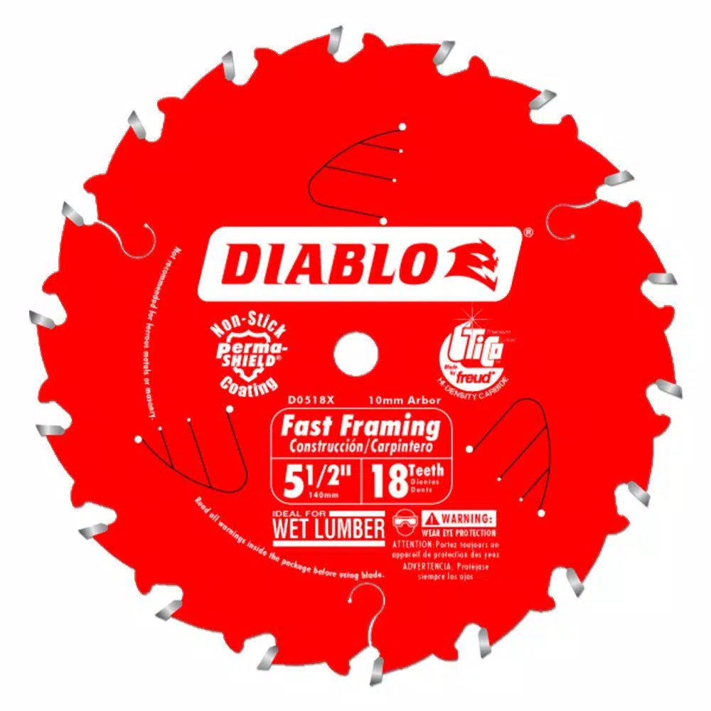 DIABLO 5-1/2 in. x 18-Teeth Framing Saw Blade and#8211; XDC Depot - Mycitystee