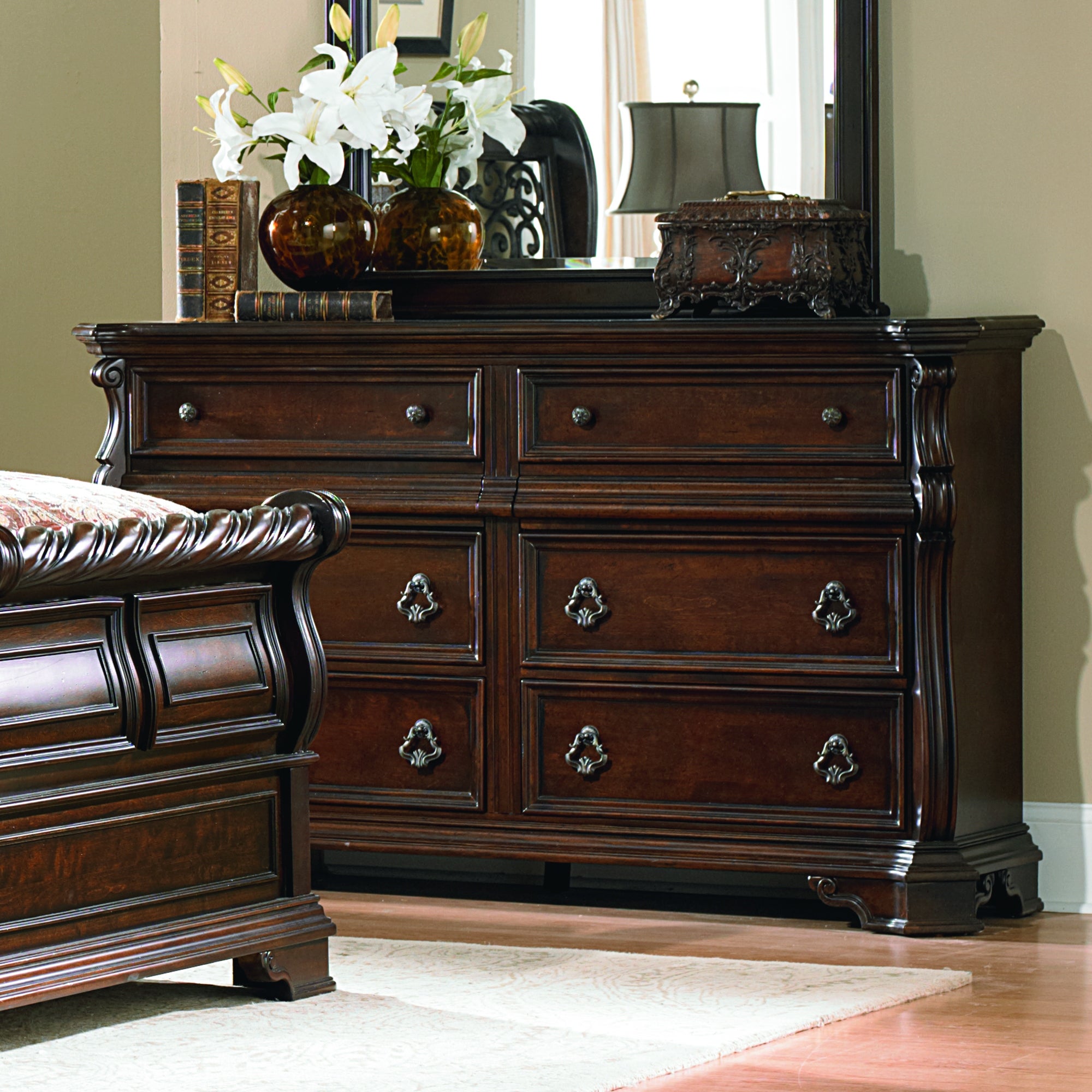 Gracewood Hollow Arbor Place Brownstone 8 Drawer Double Dresser - - 20689388 - Mycitystee