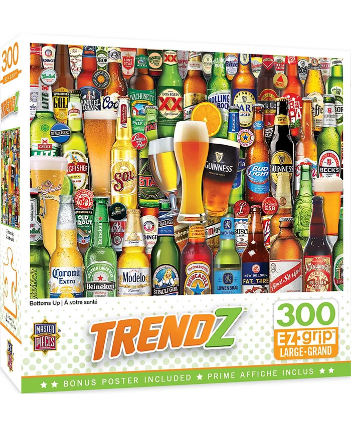 MasterPieces Puzzles Trendz - Bottoms Up 300 Piece - Adult Jigsaw Puzzle - Mycitystee