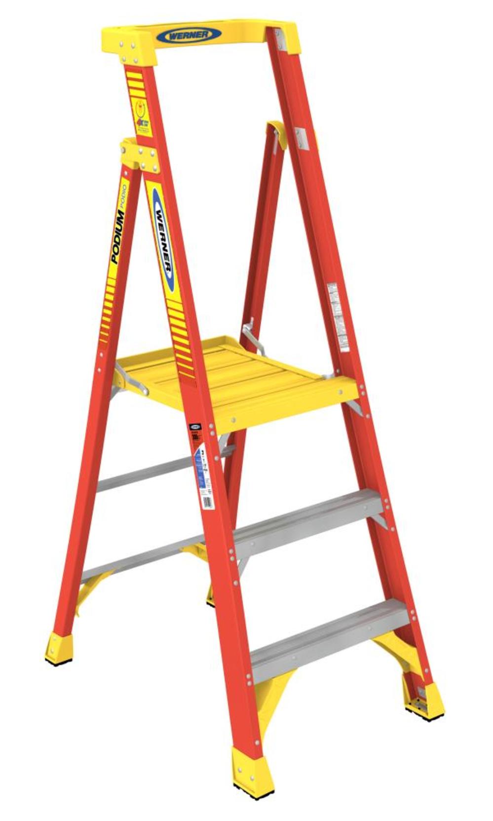 3 Ft. Type IA Fiberglass Podium Ladder - Mycitystee