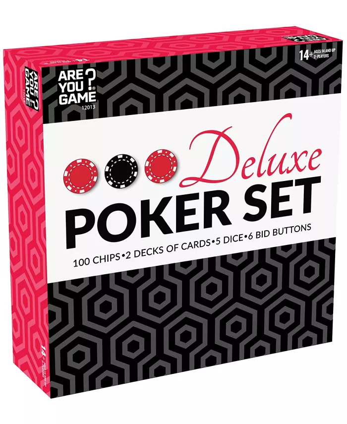 Areyougame Deluxe Poker Set， 113 Piece - Mycitystee