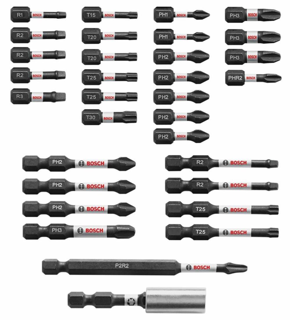 Bosch 32 pc. Impact Tough Screwdriving Bit Set SBID32 from Bosch - Mycitystee