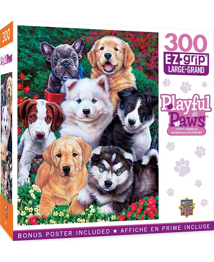 MasterPieces Puzzles Playful Paws - Fluffy Fuzzballs 300 Piece Adult Jigsaw Puzzle - Mycitystee