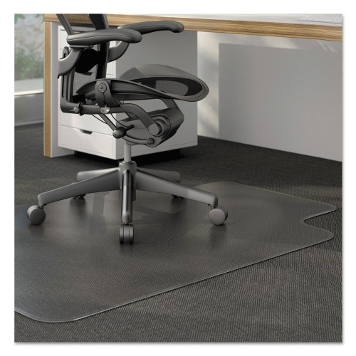 Alera Moderate Use Studded Chair Mat for Low Pile Carpet， 36 x 48， Lipped， Clear (MAT3648CLPL) - Mycitystee