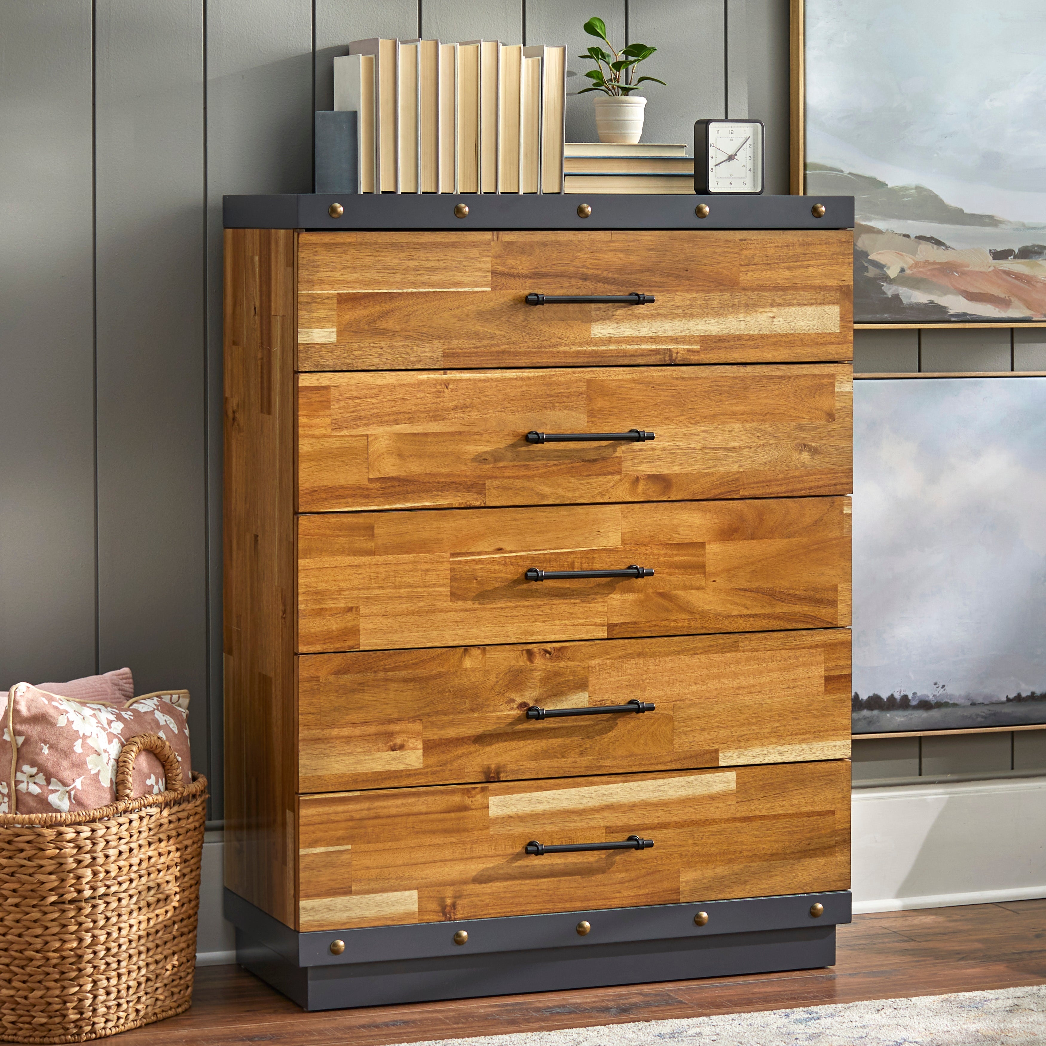 Lifestorey Drake 5-Drawer Chest - - 37851437 - Mycitystee