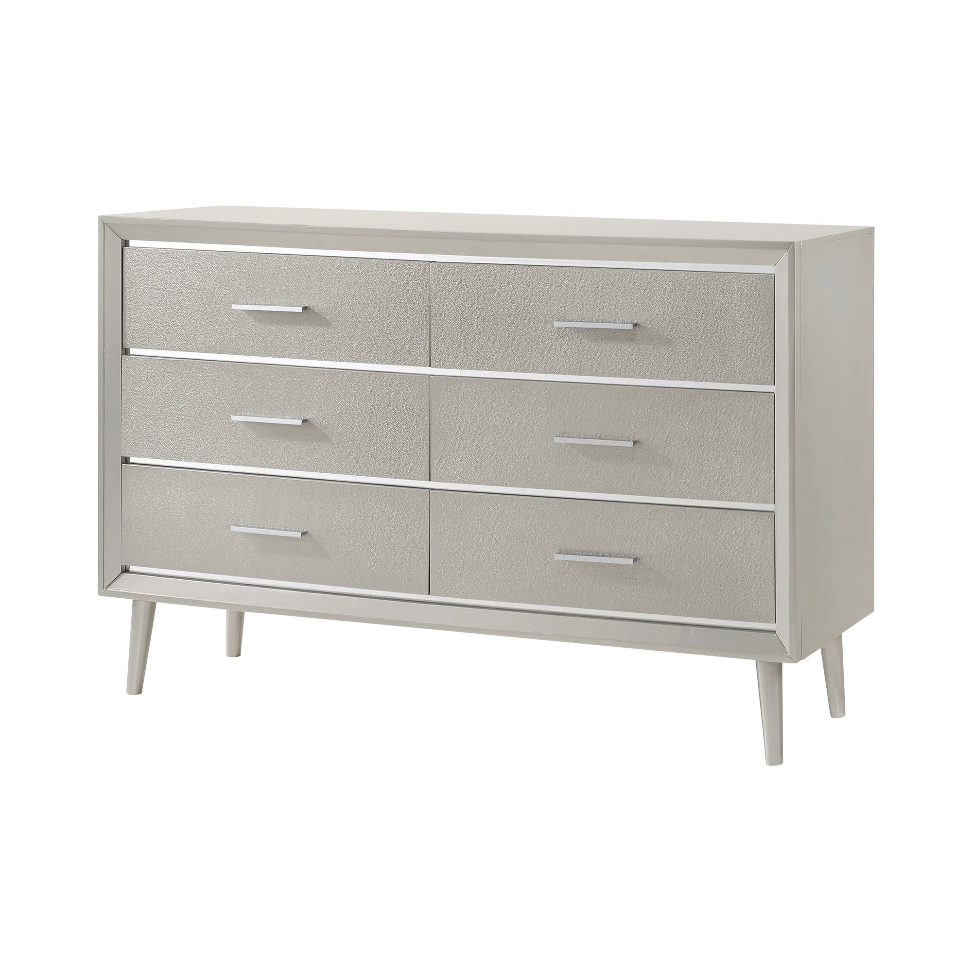 Coaster Furniture Ramon Metallic Sterling 6-drawer Dresser - - 28108822 - Mycitystee