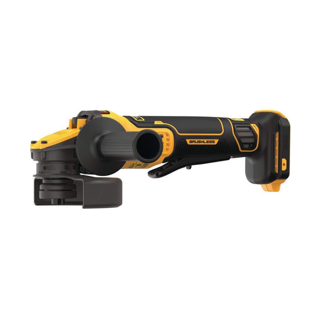 DEWALT 20V MAX Cordless Brushless 4.5 - 5 in. Paddle Switch Angle Grinder with FLEXVOLT ADVANTAGE (Tool Only) DCG416B - Mycitystee