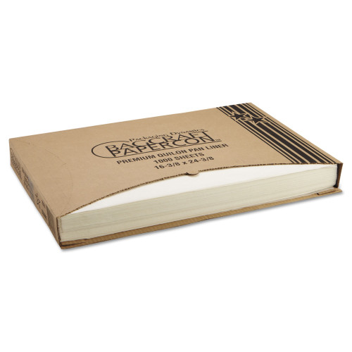 Bagcraft Grease-Proof Quilon Pan Liners， 16.38 x 24.38， White， 1，000 Sheets/Carton (030001) - Mycitystee