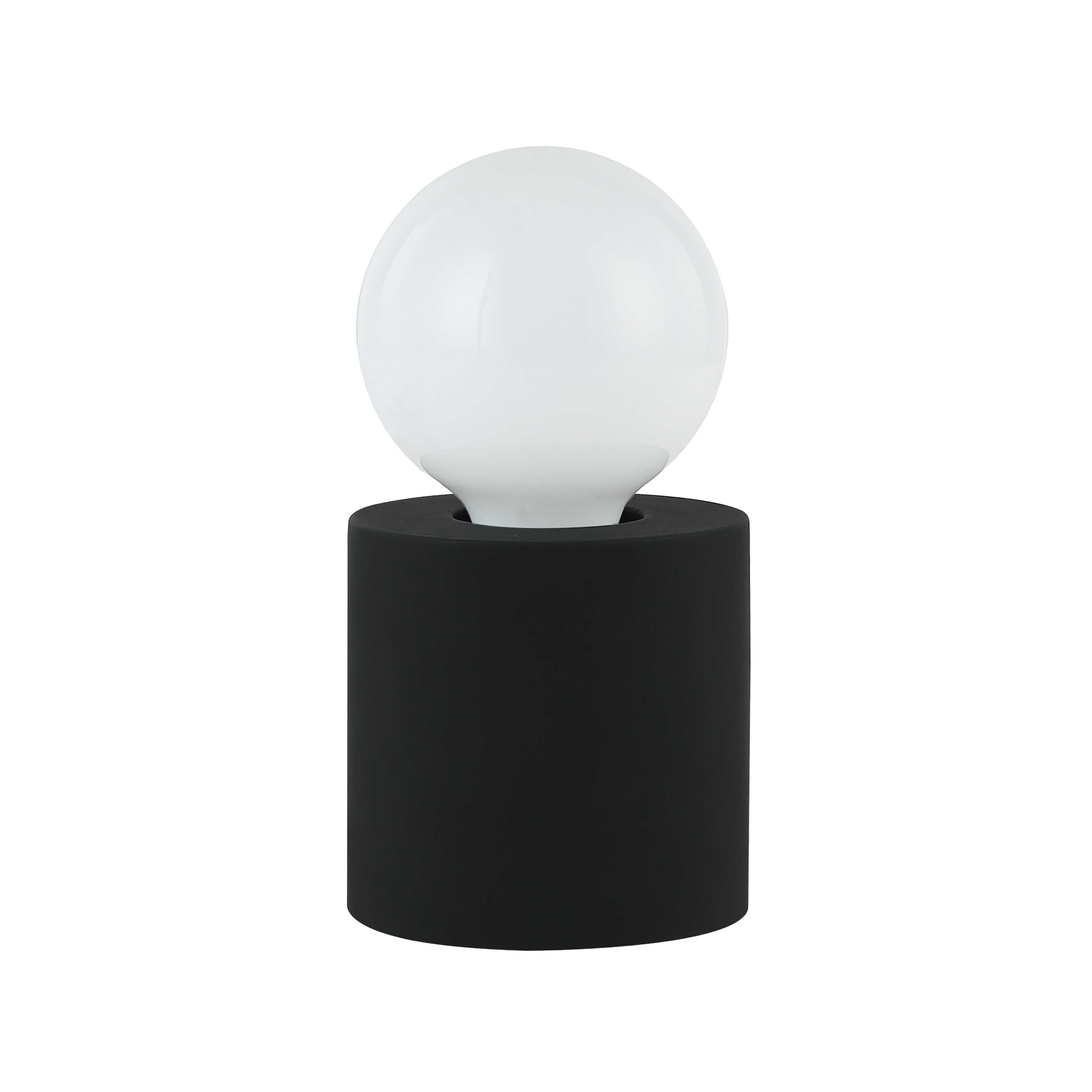 Dainolite Tonya Modern and Contemporary 1 Light Incandescent Table Lamp Matte Black - Mycitystee
