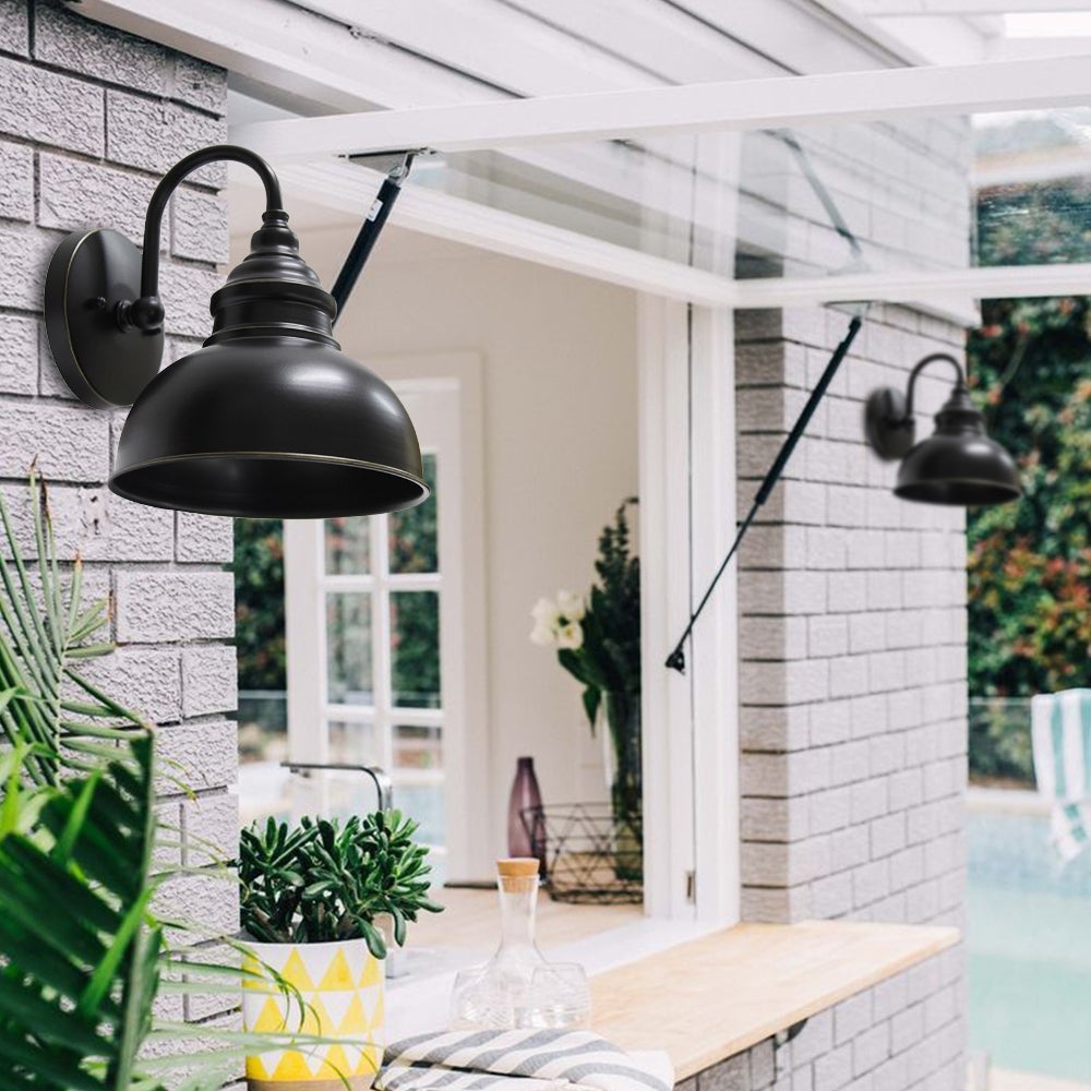 Loyd 1 Light Outdoor Wall Mounted Lighting In Imperial Black Finish Imperial Black Finish - Imperial Black Shopping - The Best Deals on Outdoor Barn L - Mycitystee