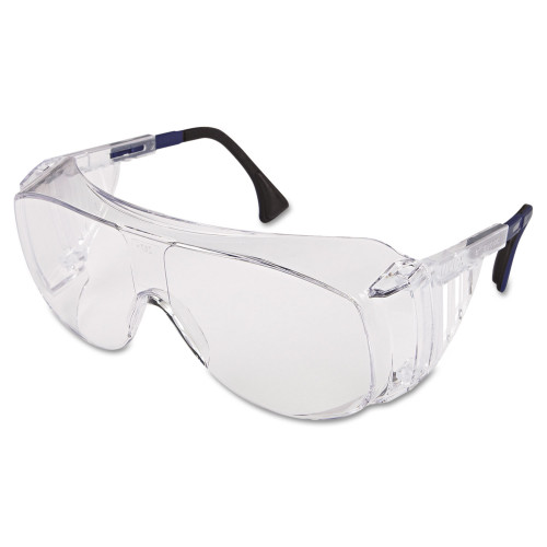 Uvex Ultraspec 2001 OTG Safety Eyewear， Clear/Black Frame， Clear Lens (S0112) - Mycitystee