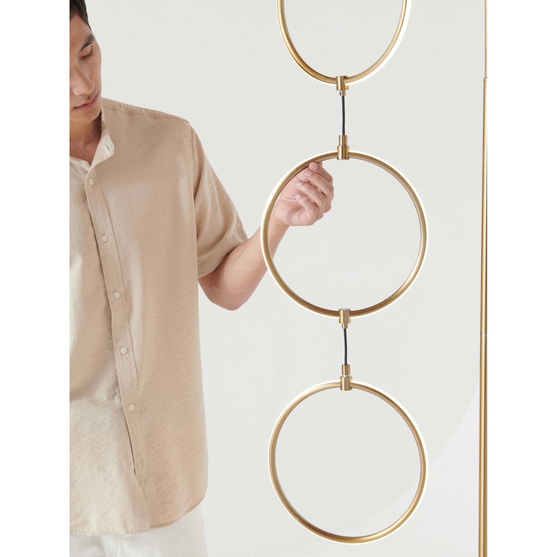 Brightech Nova LED Floor Lamp - Brass. - Mycitystee