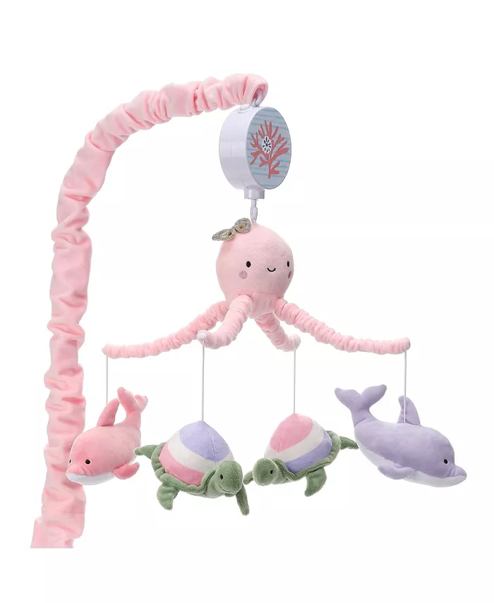 Lambs Ivy Sea Dreams Dolphin Turtle Musical Baby Crib Mobile Soother Toy - Mycitystee