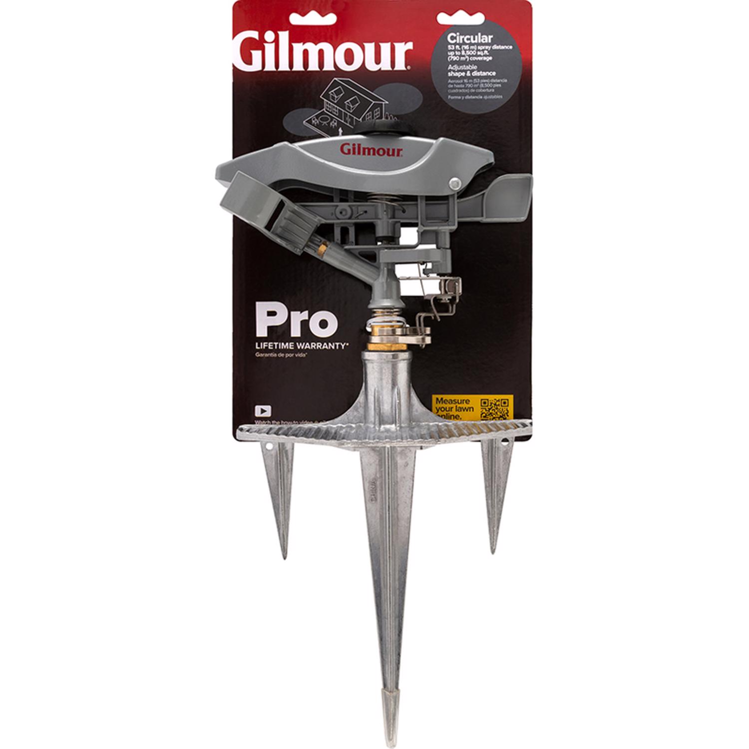 Gilmour Metal Spike Base Impulse Sprinkler 8500 sq ft - Mycitystee