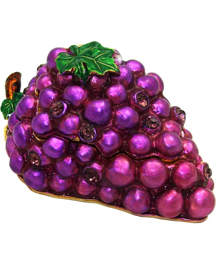 Transaction Holding Artform Fine Collectibles Obej D' Art Trinket Box Pinot Noir Grapes - Mycitystee